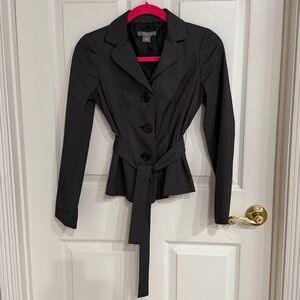 Ann Taylor Petites Belted Blazer Suit Jacket